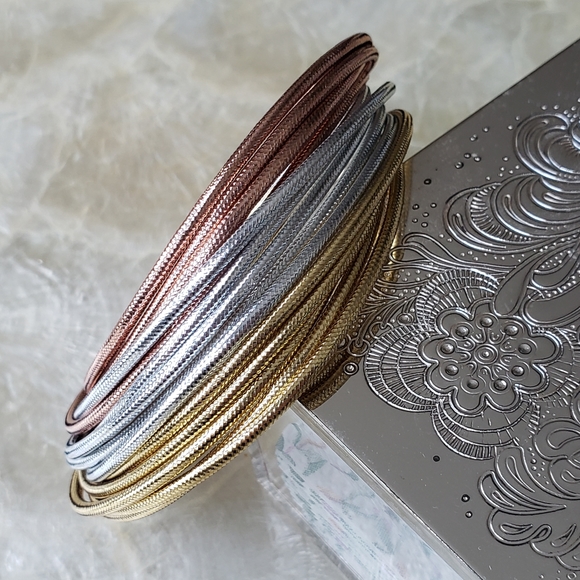 Splendido Oro 14kt gold silace bracelet. - Picture 5 of 8